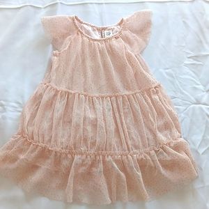 Baby Gap pink and gold dress
